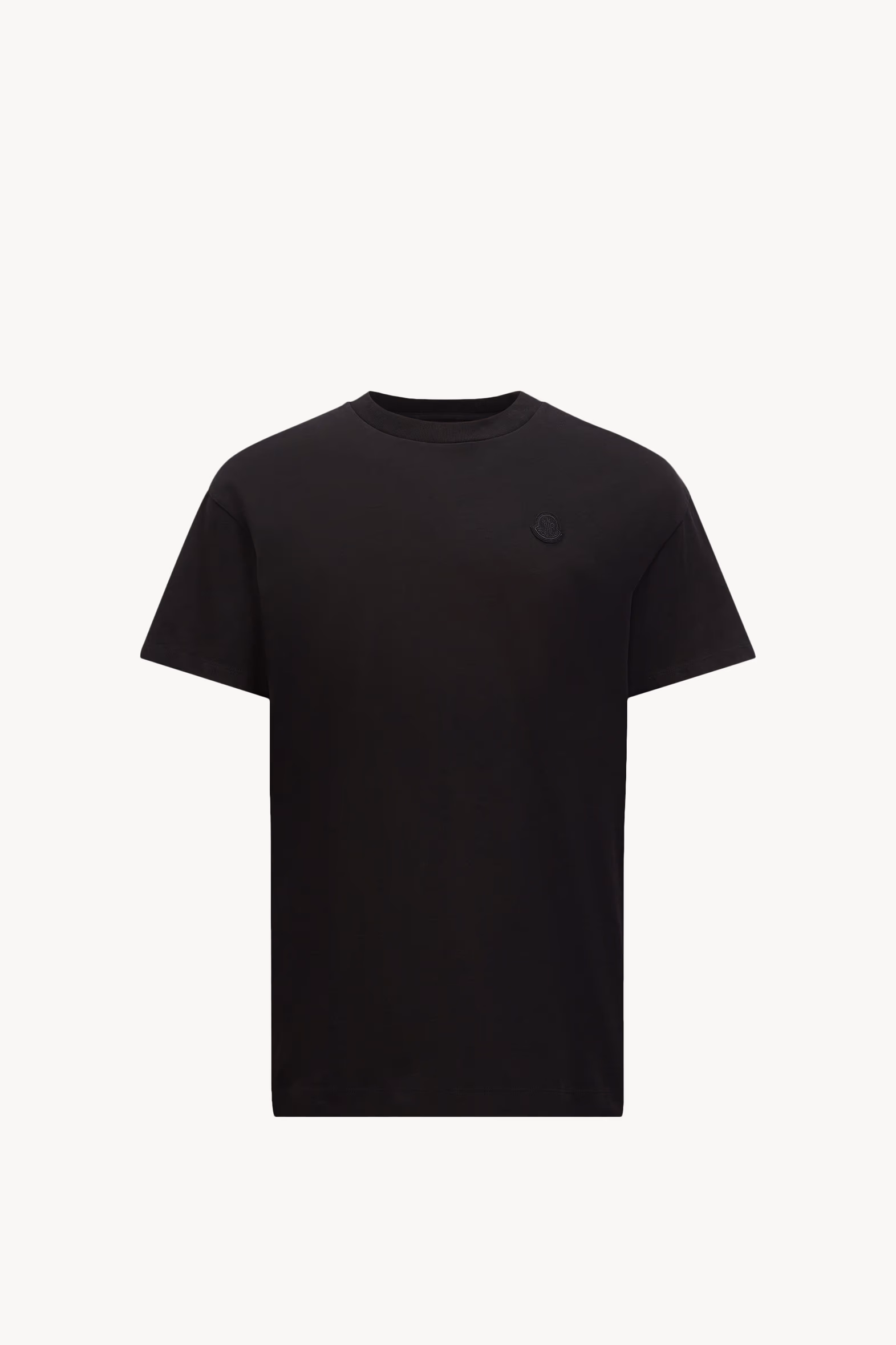 Camiseta de algodón con logotipo en grafiti Hombre Negro Moncler 2